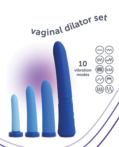 plusOne - Progressive Rechargeable Vaginal Dilator Set PO1015 CherryAffairs