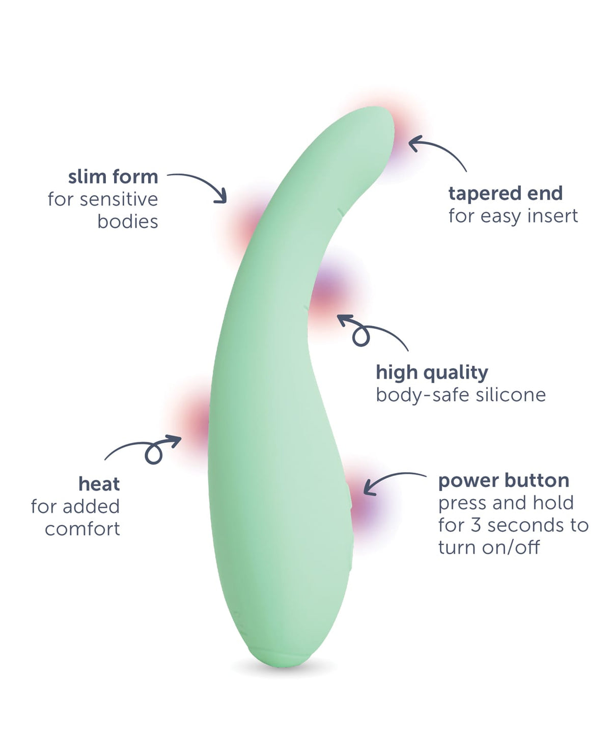 plusOne - Petite Heated Vibrating Pelvic Floor Therapy Wand