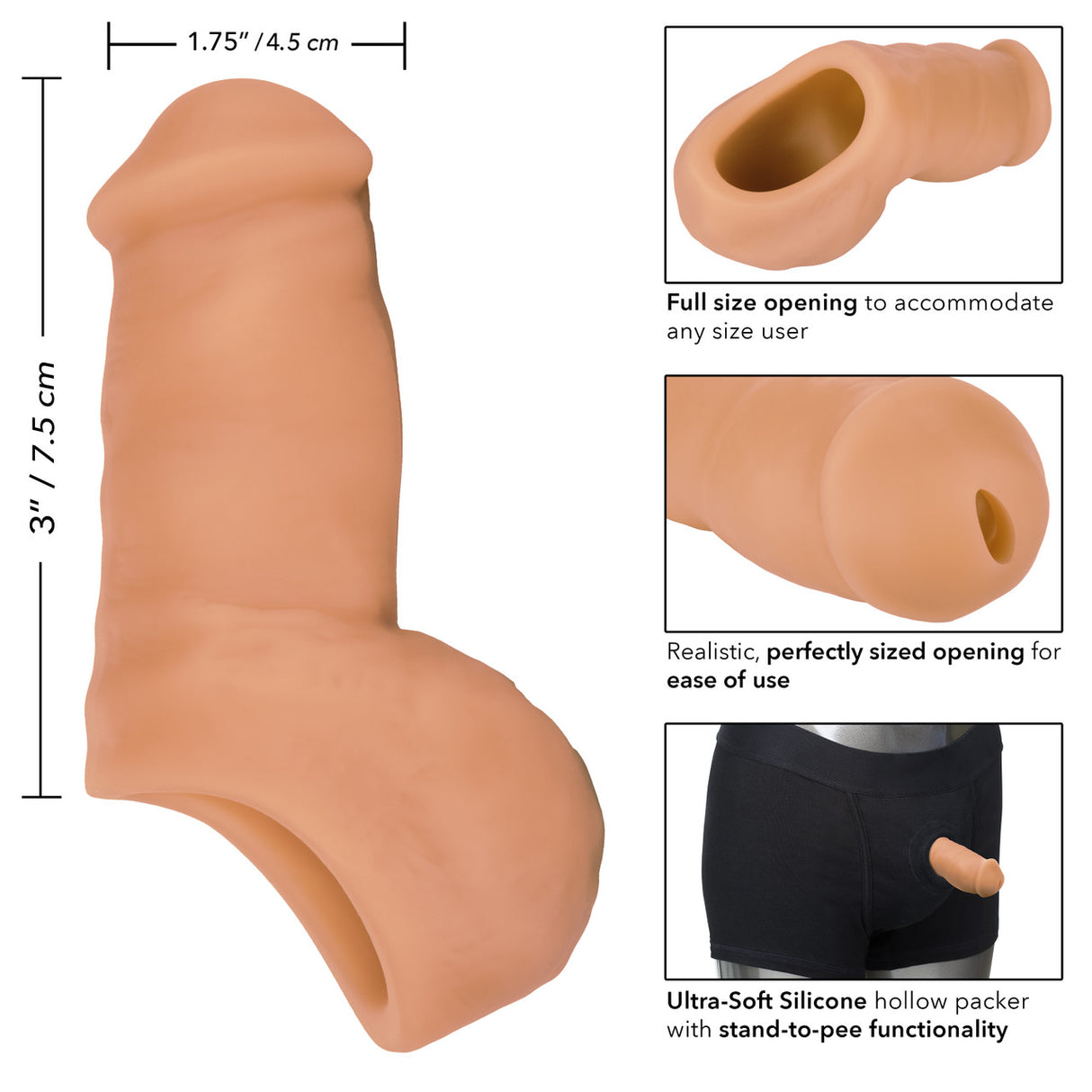 CalExotics - Packer Gear 4-Inch Ultra-Soft Silicone STP Packer