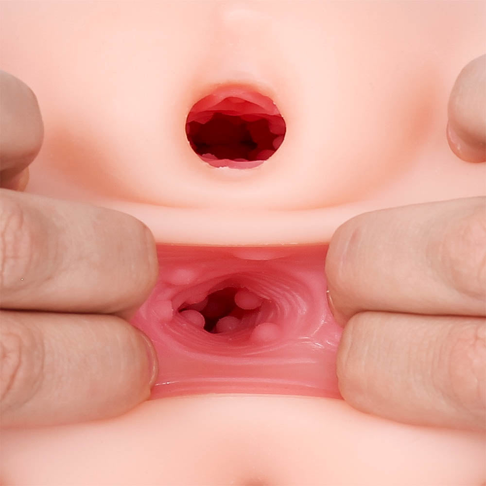XTC Japan - Step-Sister's Secret Relation Dual-Entry 3D Masturbator (Beige)