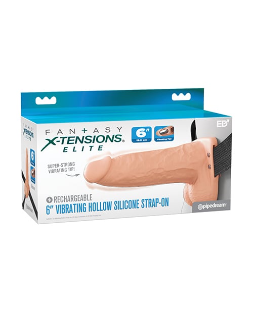 Pipedream - Fantasy X-Tensions Elite Vibrating Hollow Strap-On PD2088 CherryAffairs
