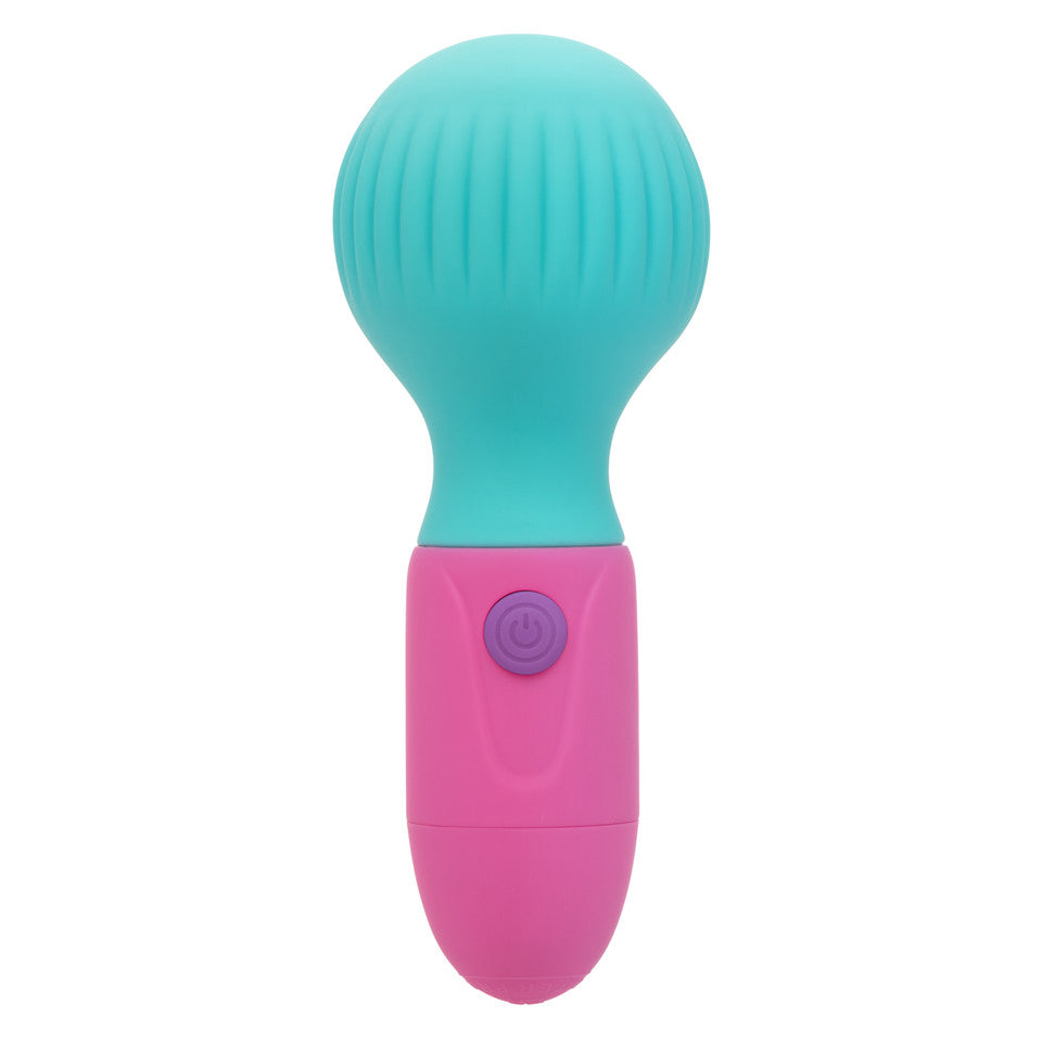 CalExotics - Naughty Bits To The Max Rechargeable Mini Wand Vibrator (Blue) CE2145 CherryAffairs
