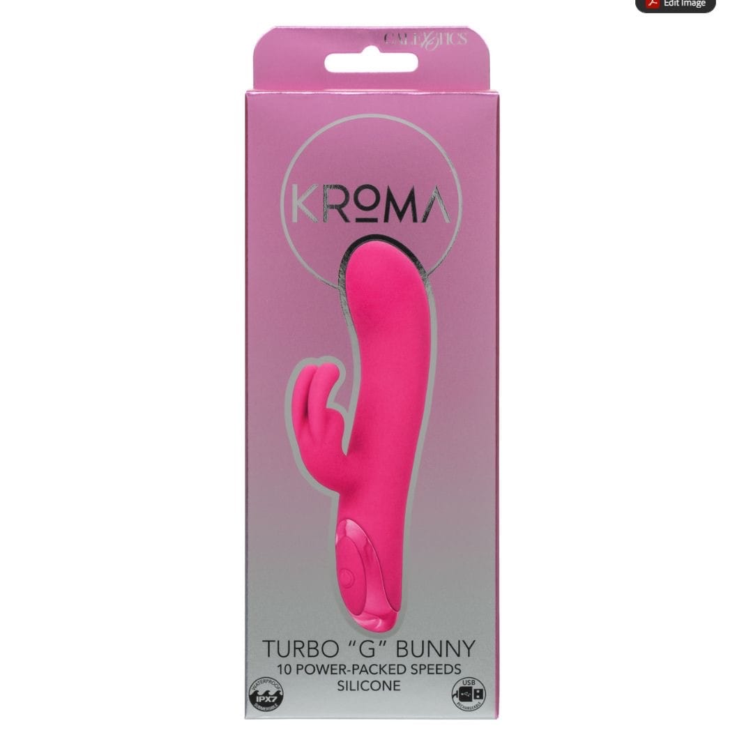 CalExotics - Kroma Turbo G Bunny Rechargeable Rabbit Vibrator (Pink) CE2141 CherryAffairs