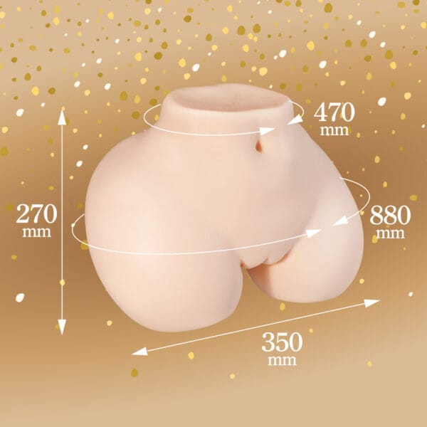 Seiraku Toys – Torso 3D Realistis Premium Gadis Elegan untuk Masturbasi (Beige)