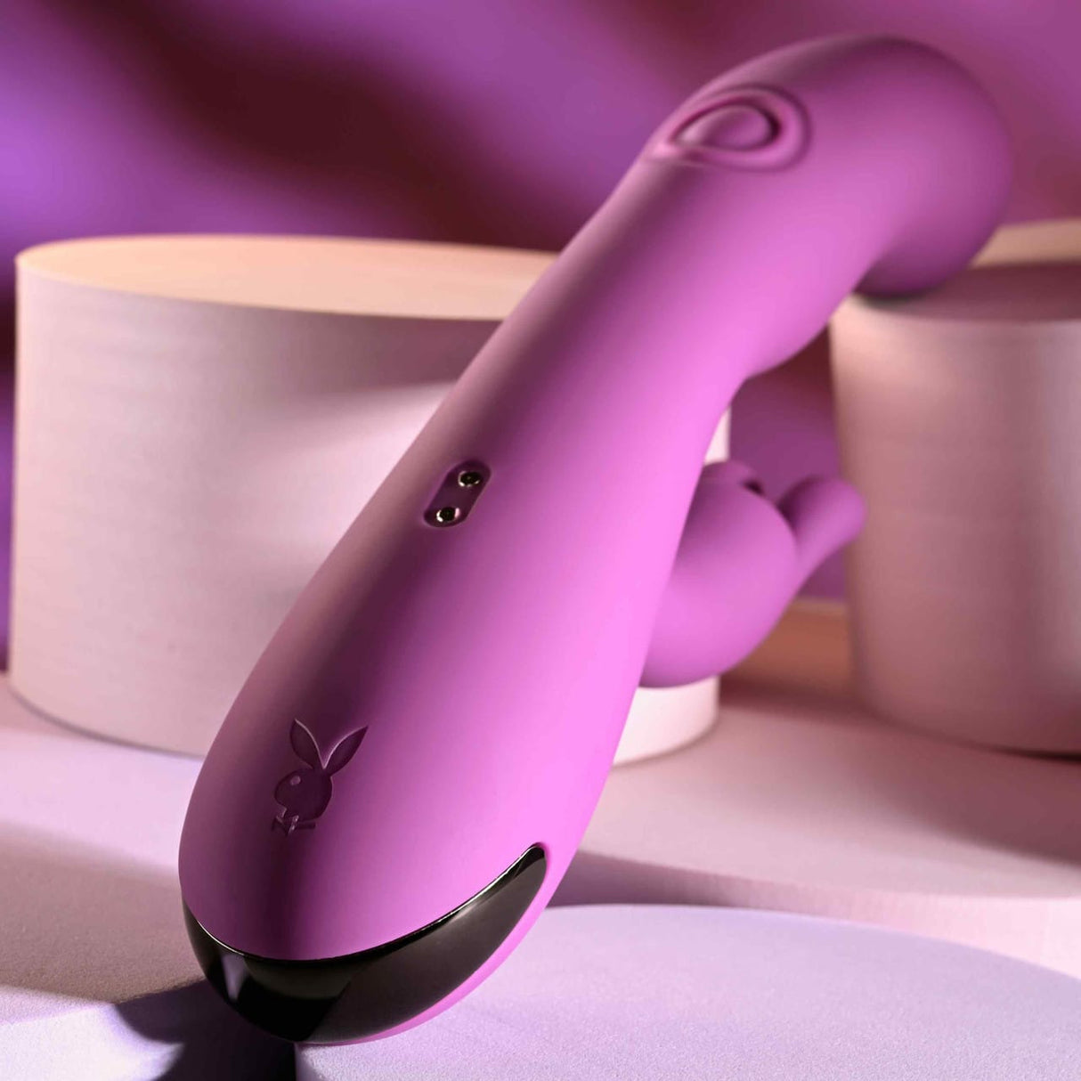 Playboy - Busy Bunny Rechargeable Rabbit Vibrator (Purple) PLB1029 CherryAffairs