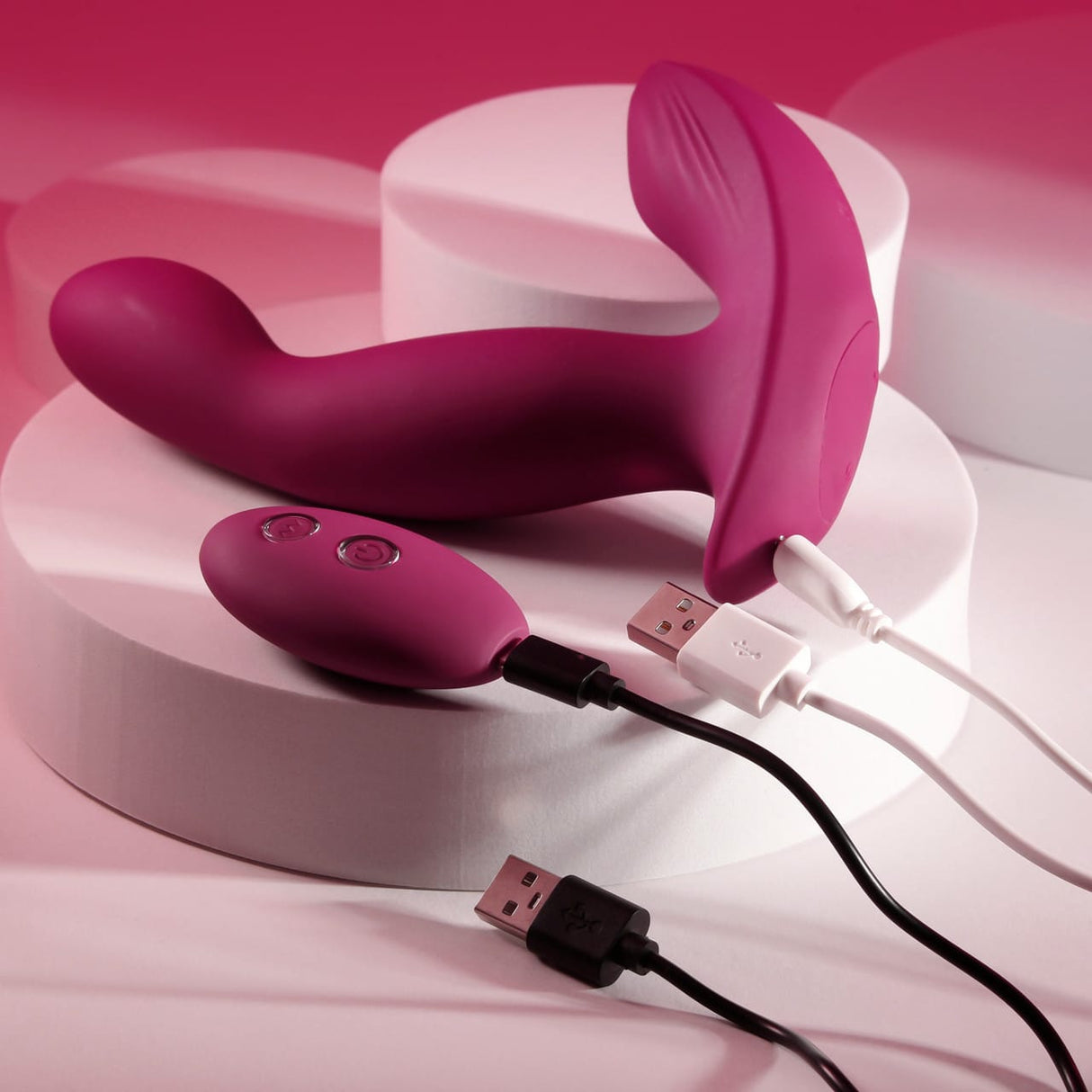 Evolved - Come On Over Vibrator G-Spot Isi Ulang dengan Kendali Jarak Jauh (Merah)
