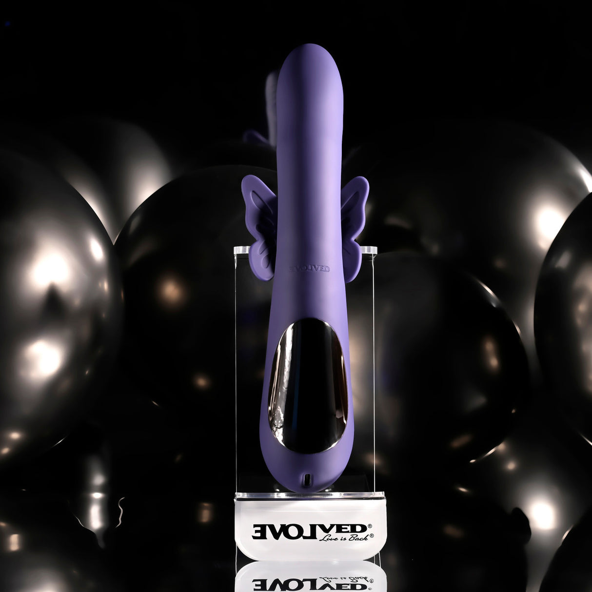 Evolved - Vibrator Kelinci Isi Ulang Wings of Frenzy (Ungu)