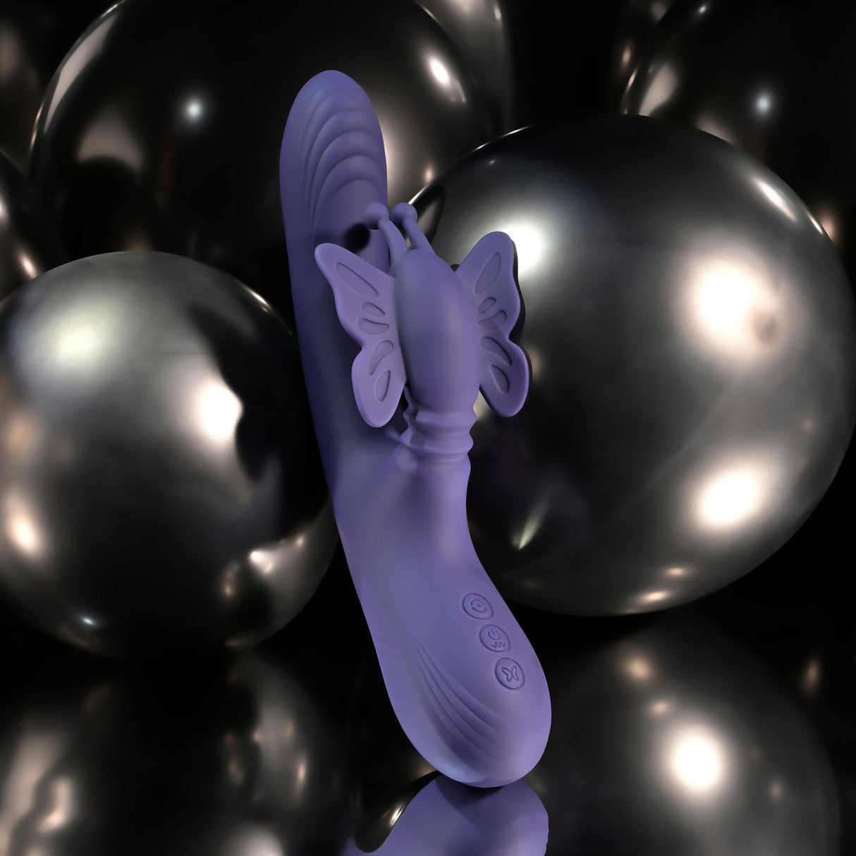 Evolved - Vibrator Kelinci Isi Ulang Wings of Frenzy (Ungu)