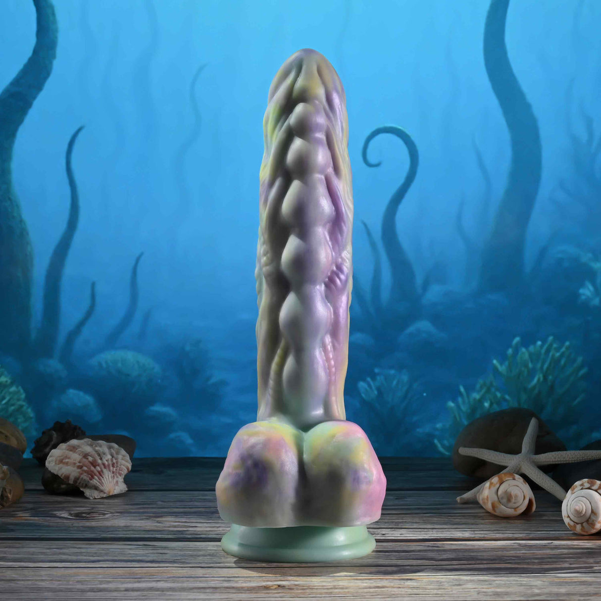 Gender X - Dildo Fantasi Monster’s Ball dengan Dorongan yang Dikendalikan Jarak Jauh (Multiwarna)