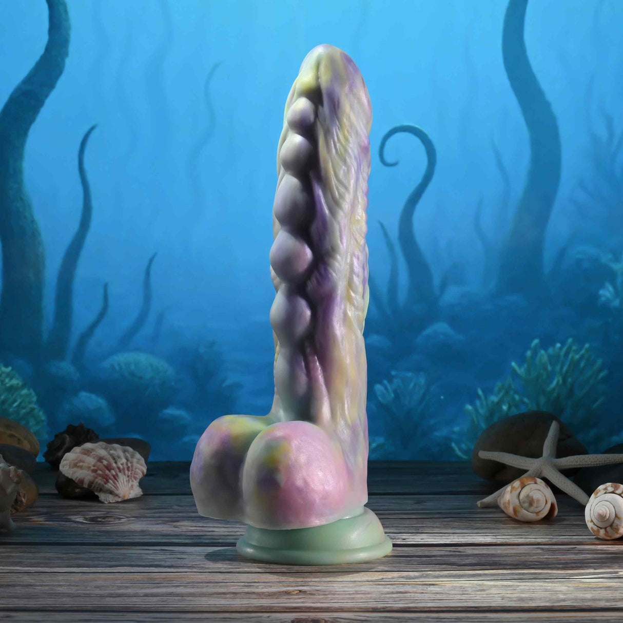 Gender X - Dildo Fantasi Monster’s Ball dengan Dorongan yang Dikendalikan Jarak Jauh (Multiwarna)