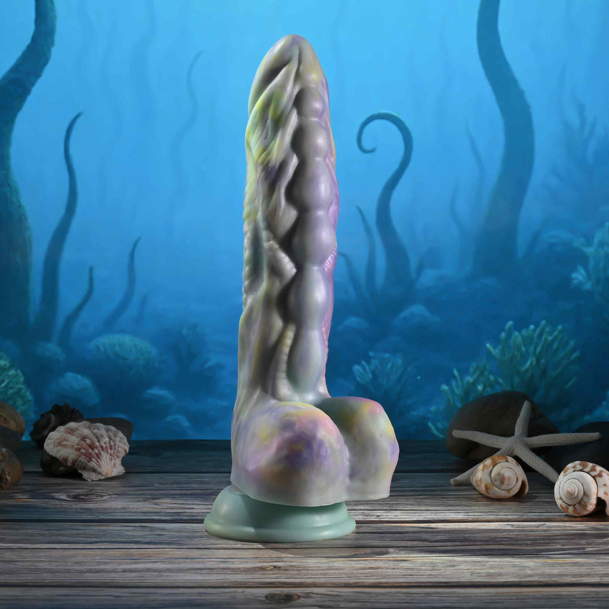 Gender X - Dildo Fantasi Monster’s Ball dengan Dorongan yang Dikendalikan Jarak Jauh (Multiwarna)