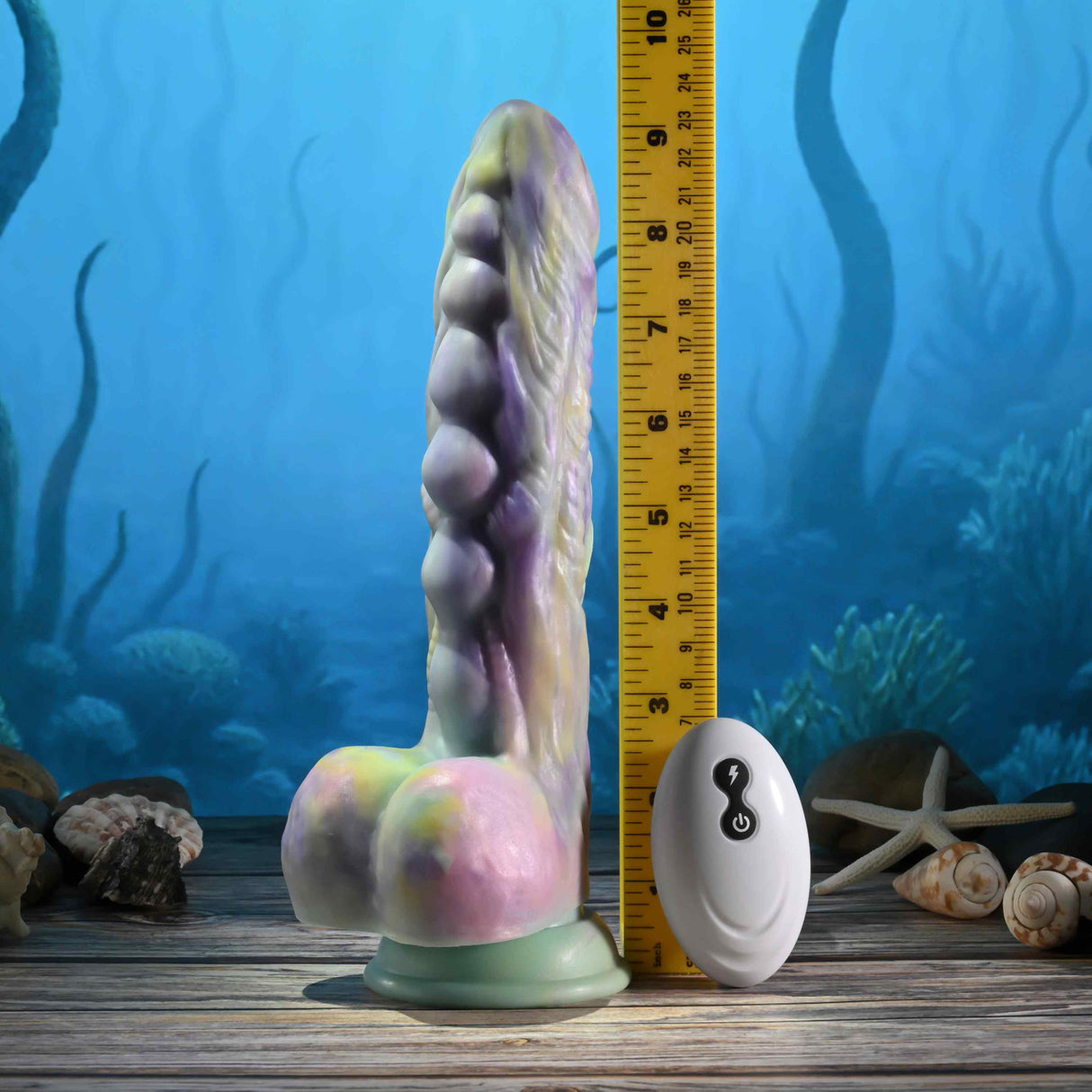Gender X - Dildo Fantasi Monster’s Ball dengan Dorongan yang Dikendalikan Jarak Jauh (Multiwarna)
