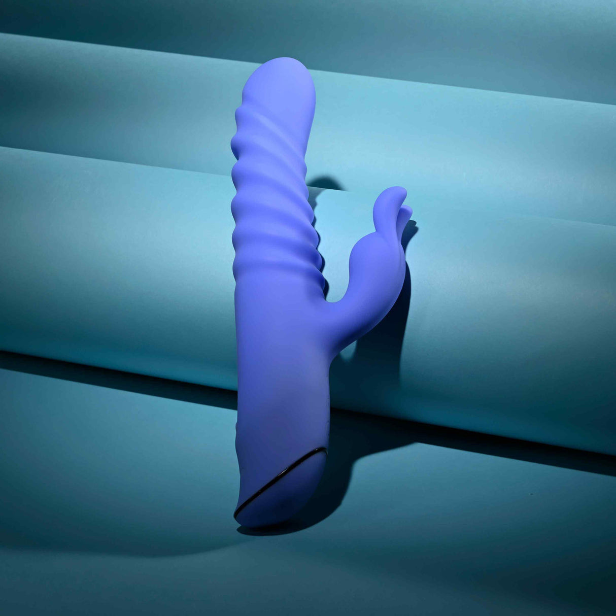 Evolved - Knock Knock Rechargeable Rabbit Vibrator (Blue)