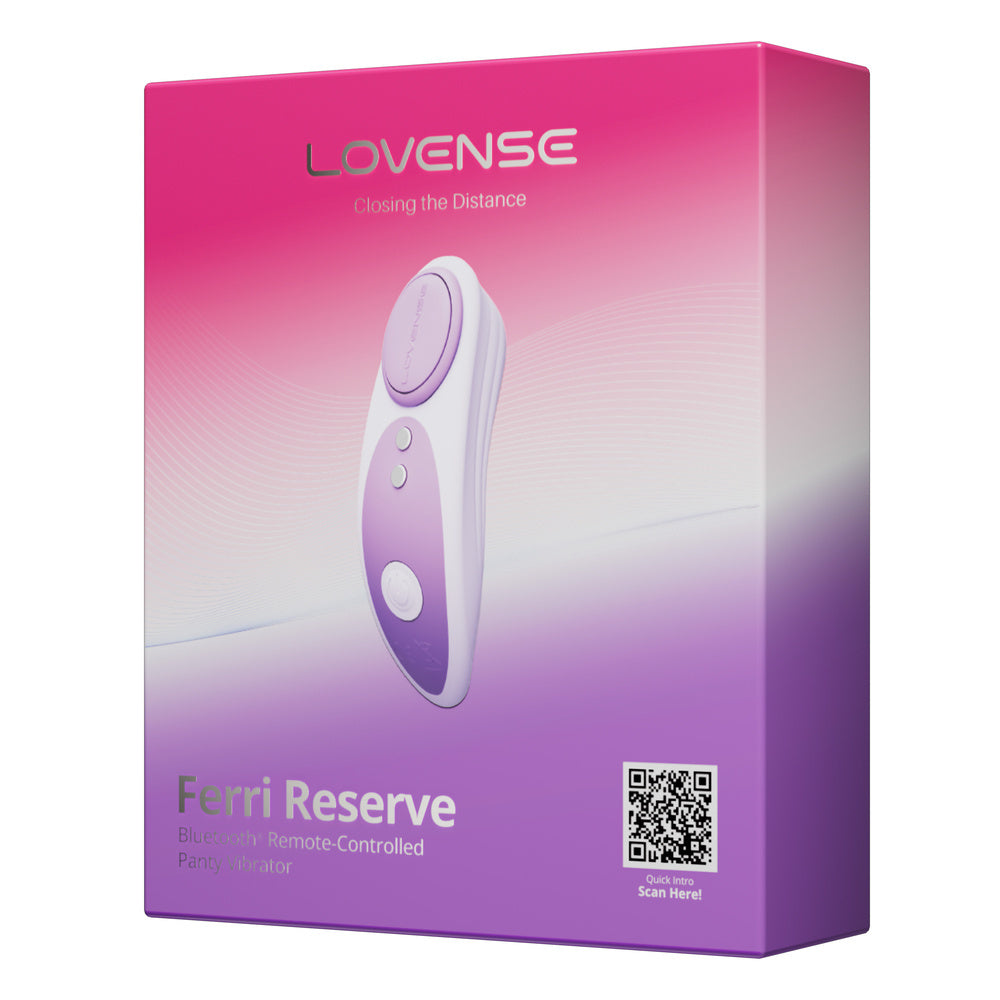 Lovense - Ferri Reserve Vibrator Pantry yang Dikendalikan Aplikasi (Ungu)