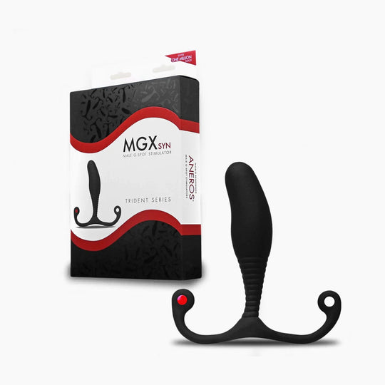 Aneros - MGX Syn Trident Pijat Prostat (Hitam)