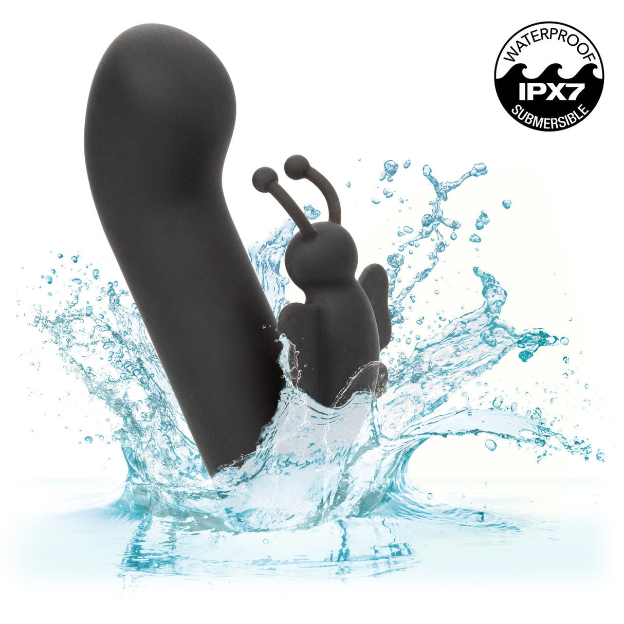 CalExotics - Raven Butterfly Rechargeable Mini Dual Vibrator (Black) CE2192 CherryAffairs