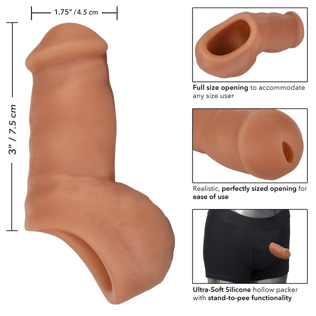 CalExotics - Packer Gear 4-Inch Ultra-Soft Silicone STP Packer CherryAffairs
