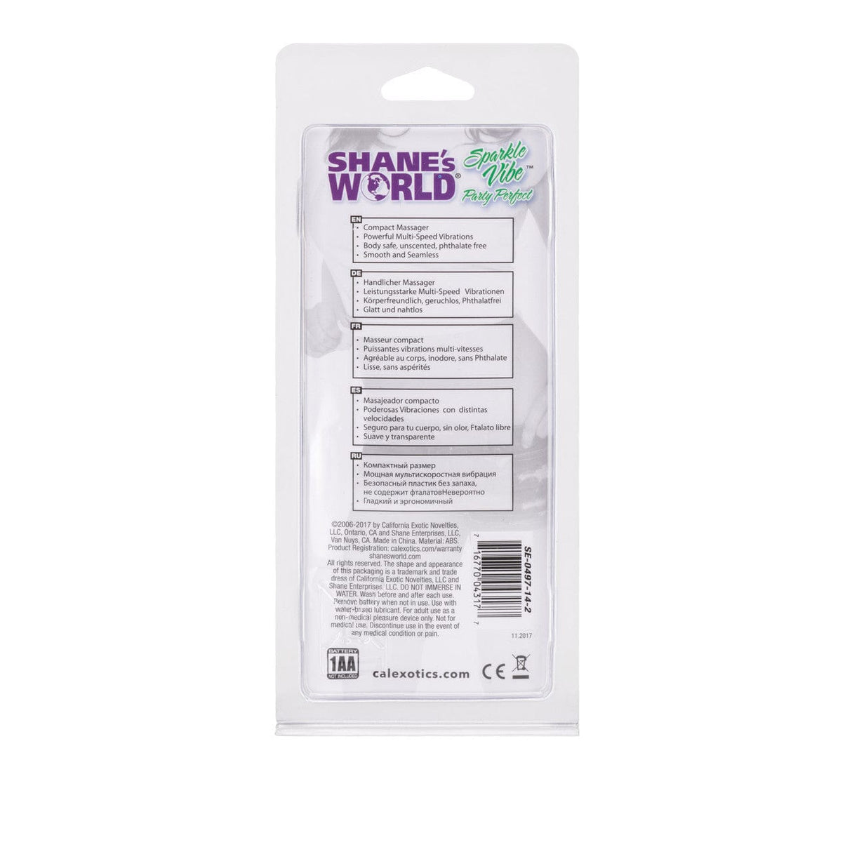 California Exotics - Shane's World Sparkle Vibes Bullet Vibrator CherryAffairs