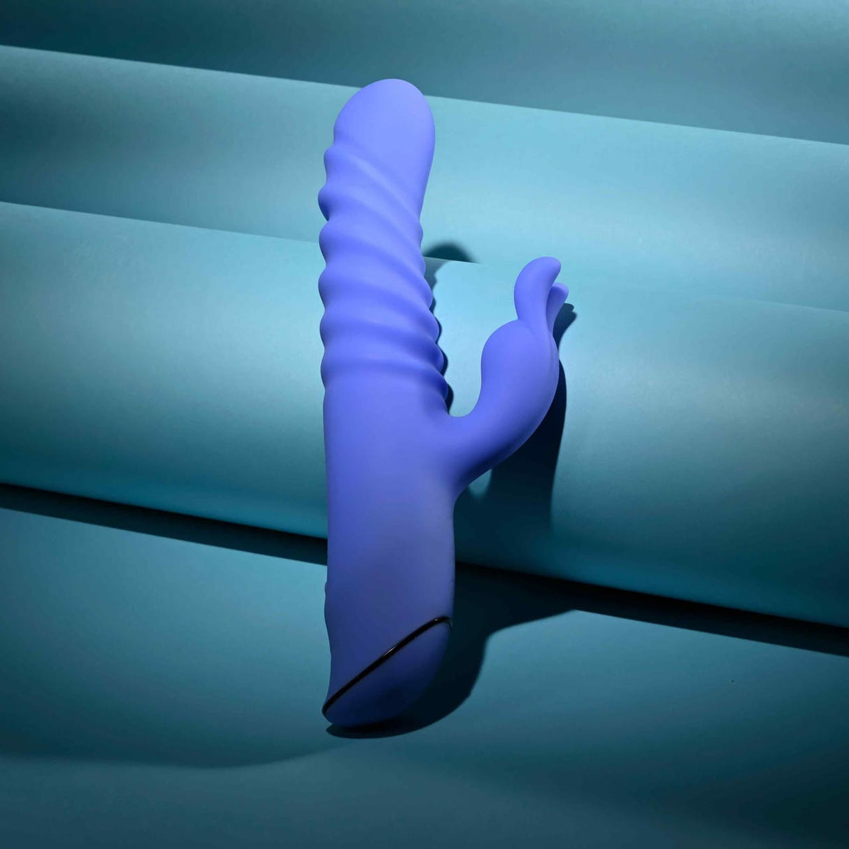 Evolved - Knock Knock Rechargeable Rabbit Vibrator (Blue) EV1219 CherryAffairs
