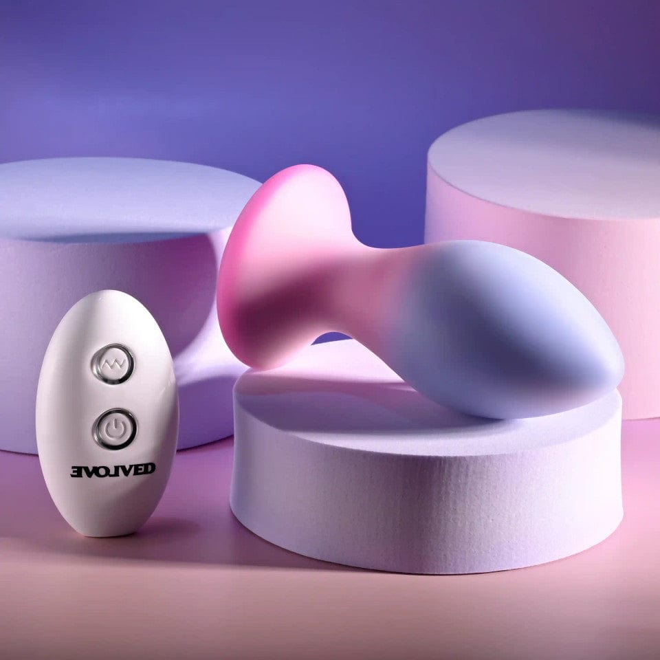 Evolved - Paradise Remote Control Vibrating Anal Plug (Purple) EV1192 CherryAffairs