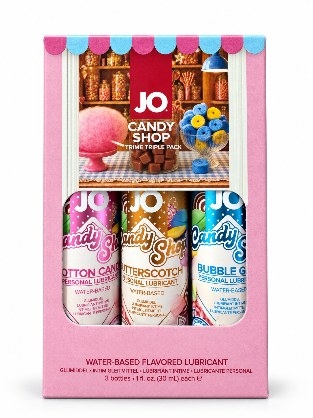 System JO - Tri-Me Candy Shoppe Flavoured Water-Based Lubricant Triple Pack 3 × 30 ml