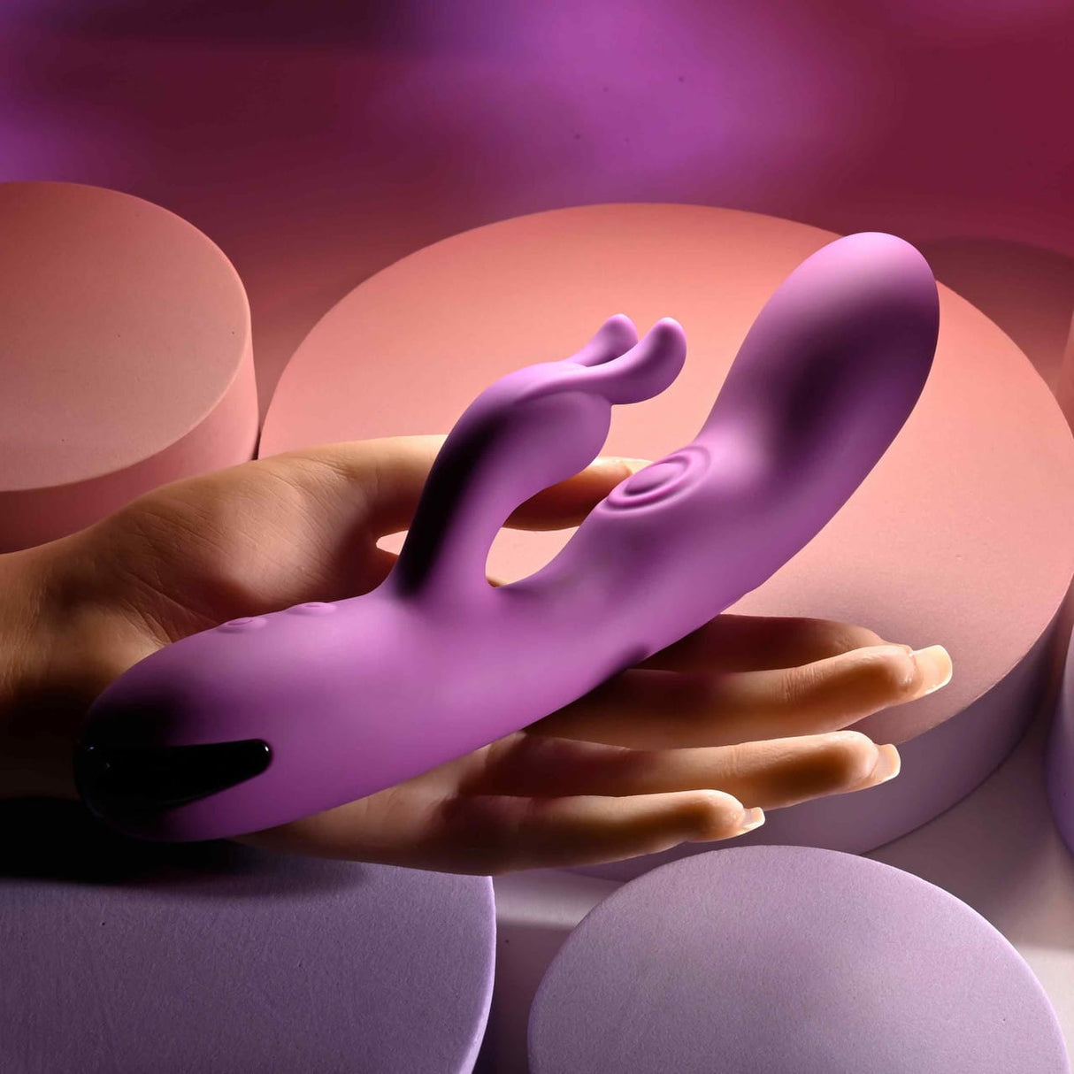 Playboy - Busy Bunny Rechargeable Rabbit Vibrator (Purple) PLB1029 CherryAffairs