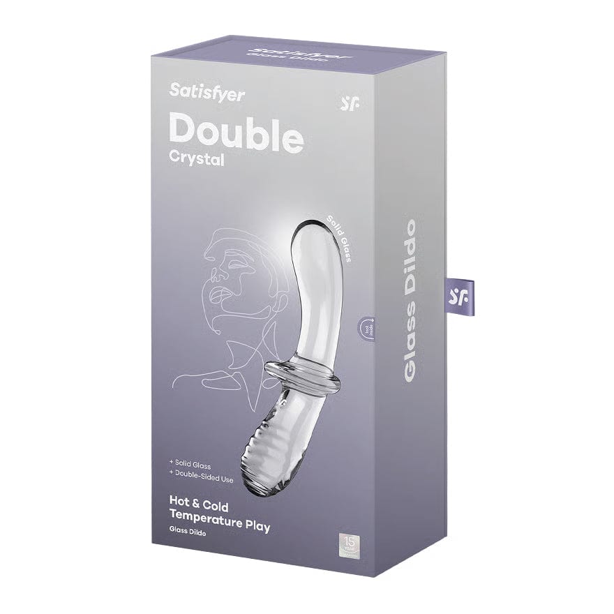 Satisfyer - Double Crystal Glass Dildo (Clear) STF1320 CherryAffairs