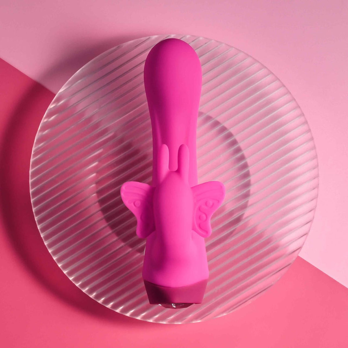 SELOPA - Butterfly Love Rechargeable Rabbit Vibrator (Pink) EV1207 CherryAffairs