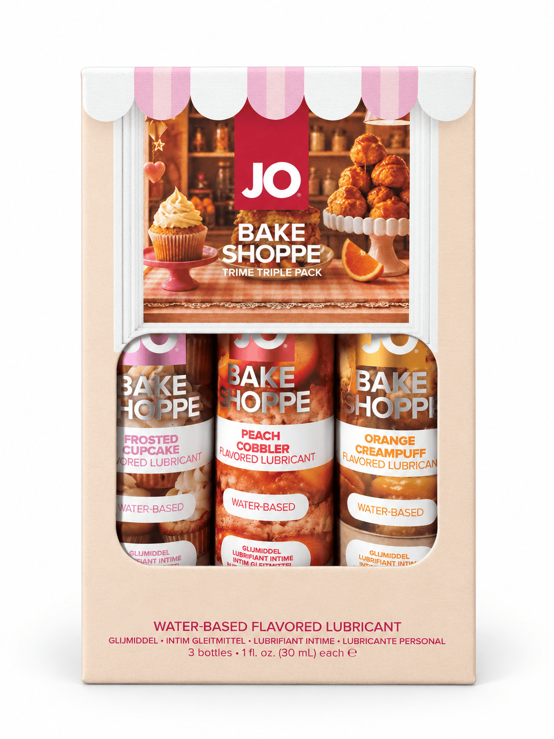 System JO - Tri-Me Bake Shoppe Flavoured Water-Based Lubricant Triple Pack 3 × 30 ml SJ1251 CherryAffairs