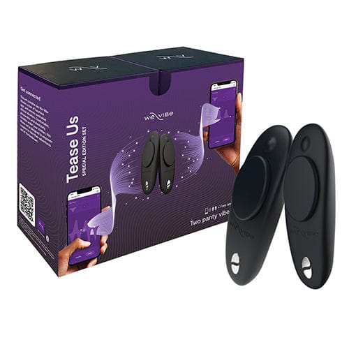 WE VIBE - Kotak Set Tease Us 2x Moxie+ Vibrator Celana Dalam Set Pasangan (Hitam)