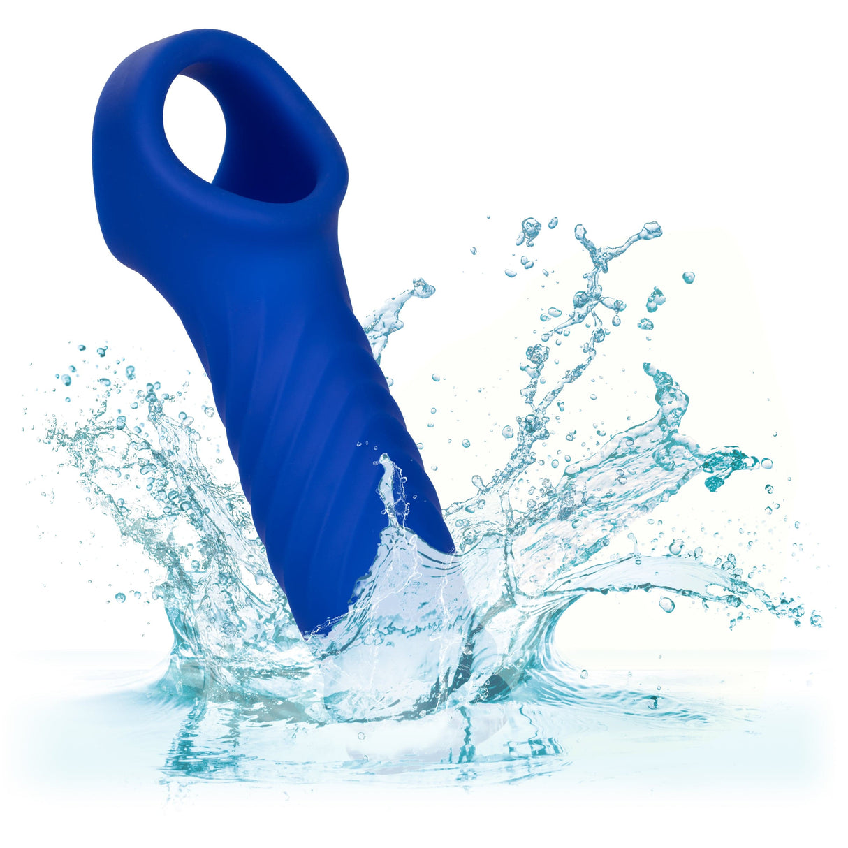 California Exotics - Admiral Liquid Silicone Wave Extension Cock Sleeve (Blue) CE1969 CherryAffairs