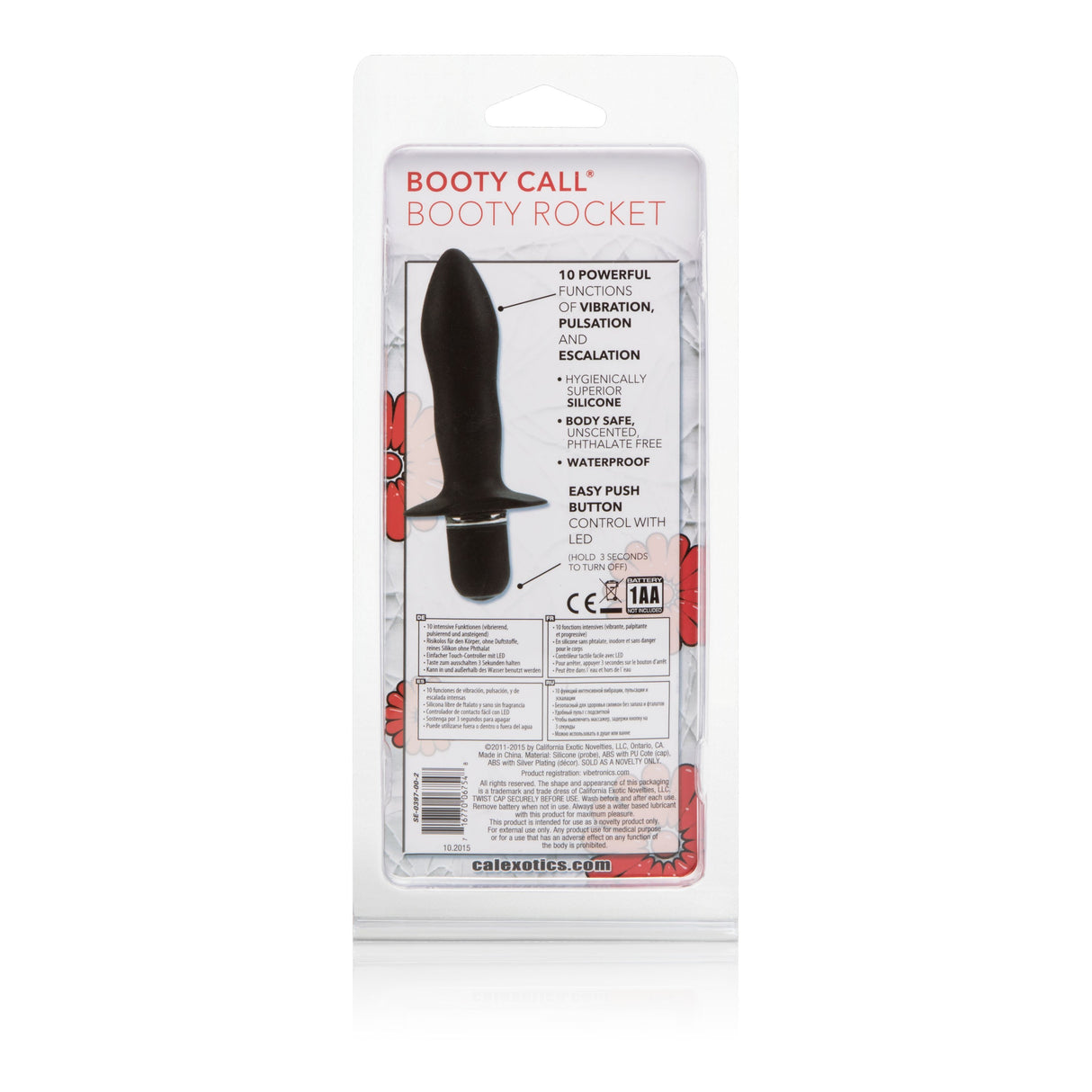 California Exotics - Booty Call Booty Rocket Vibrating Prostate Massager (Black) CE1573 CherryAffairs