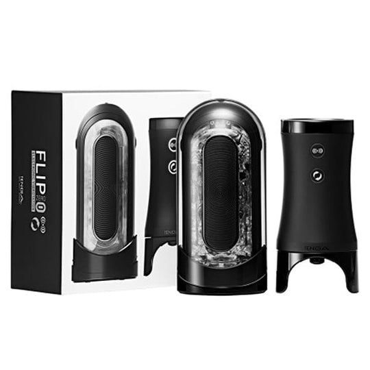 Tenga - Flip Zero 0 Masturbator Elektronik dengan Getaran untuk Pria (Hitam)