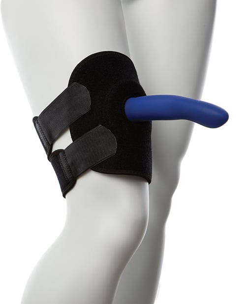 Gender Fluid - Harness Strap-On Padded Thigh Rider S-L (Hitam)