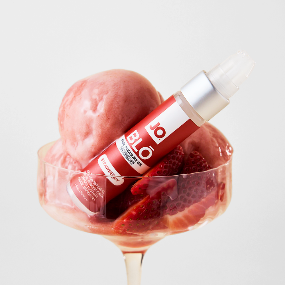 Gel Kenikmatan Oral Berpendingin Beraroma System JO - Blo 1 oz