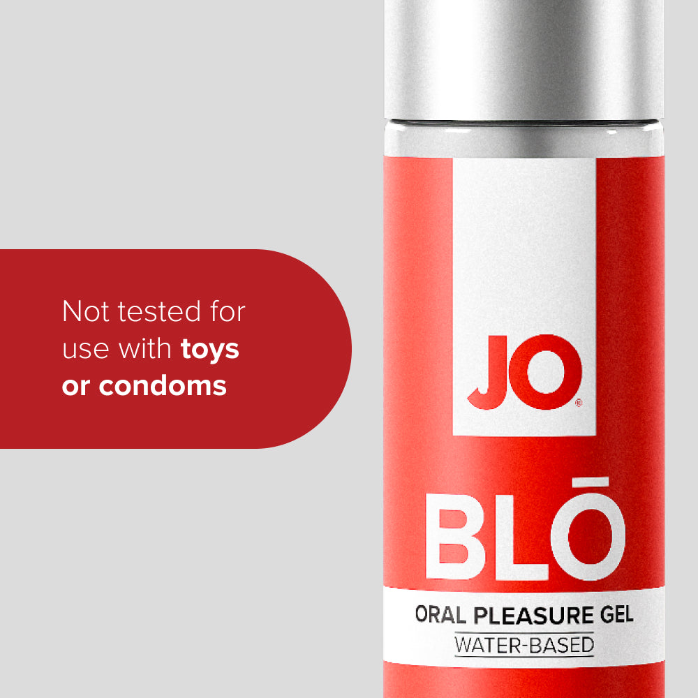 Gel Kenikmatan Oral Berpendingin Beraroma System JO - Blo 1 oz