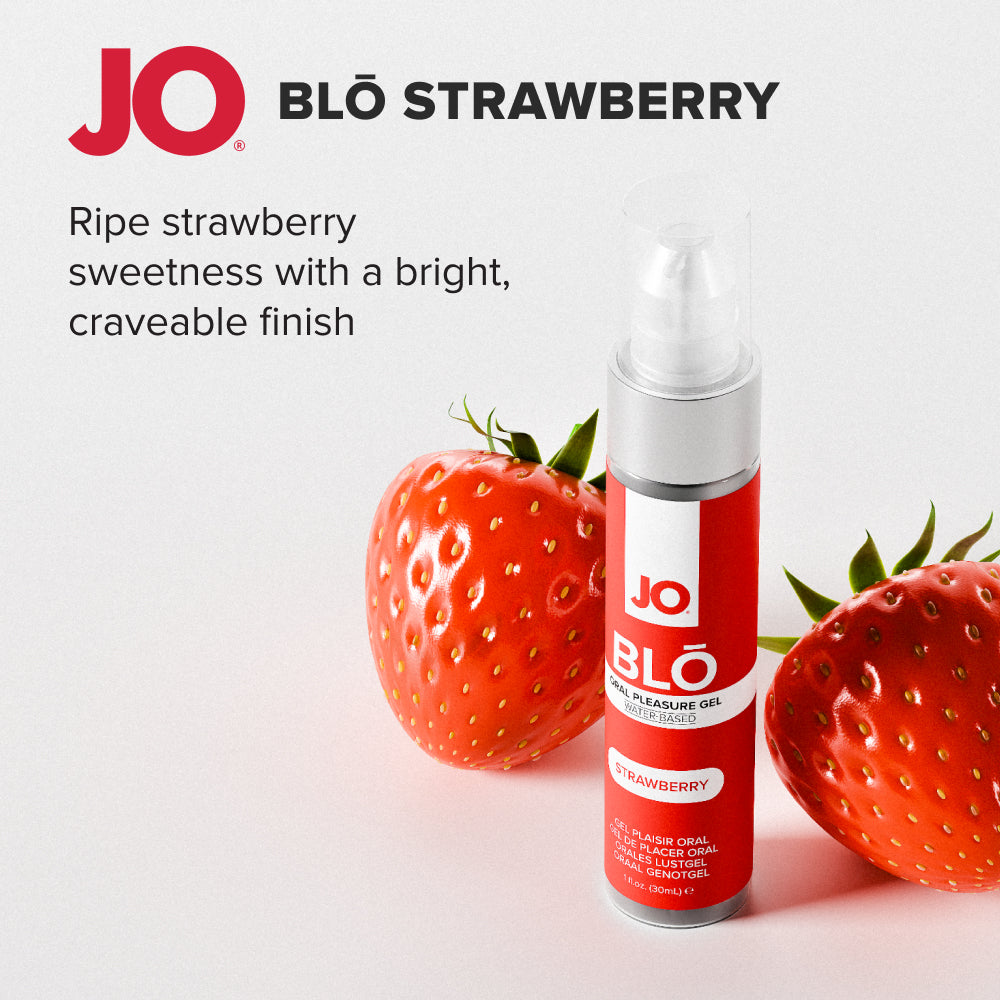 Gel Kenikmatan Oral Berpendingin Beraroma System JO - Blo 1 oz