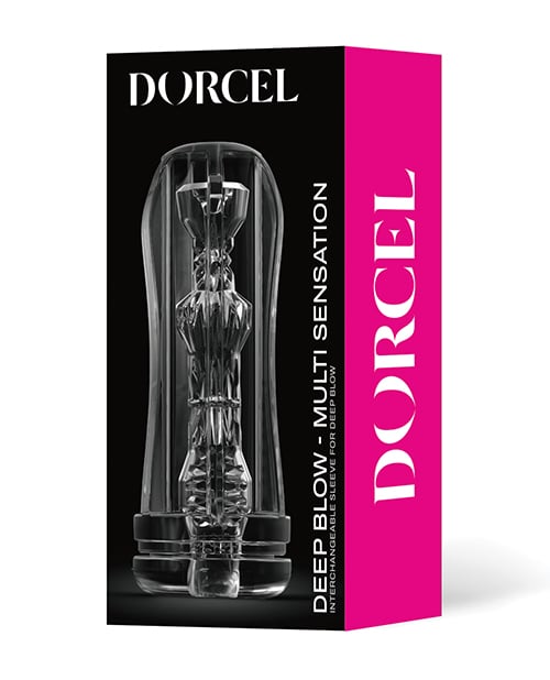 Dorcel - Deep Blow Textured Masturbation Sleeve (Clear) - Clear / Multi Sensation