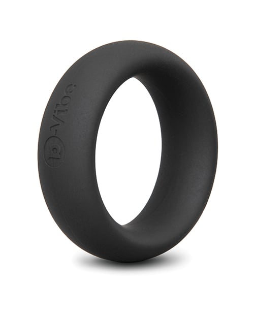 B-Vibe - Snug Silicone Cock Ring Collection (Black) - Black / 40 mm