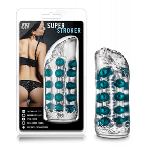 Blush Novelties - M for Men Super Textured Masturbator (Clear) - Clear
