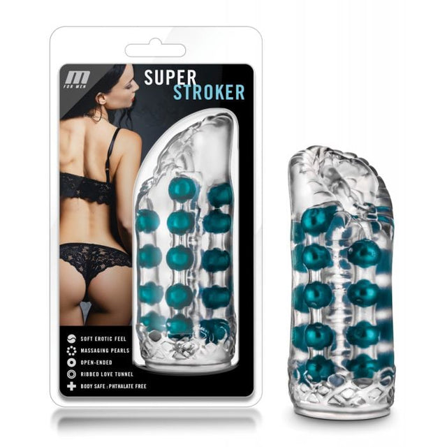Blush Novelties - M for Men Super Textured Masturbator (Clear) - Clear