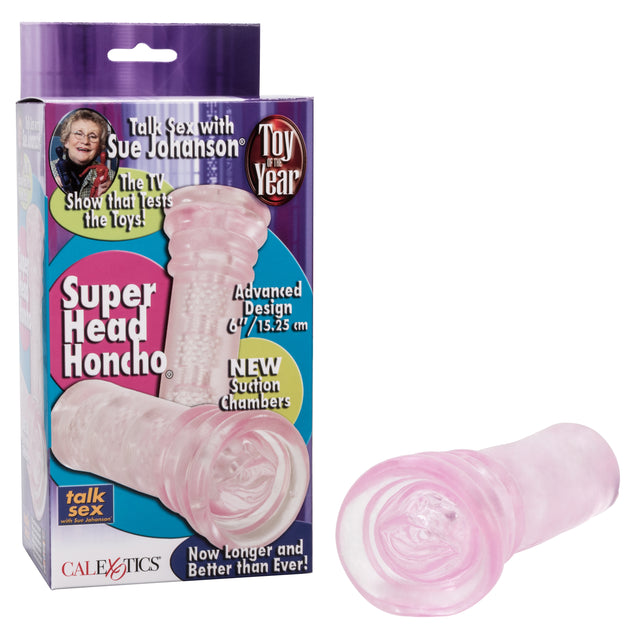 CalExotics - Sue Johanson Super Head Honcho Oral Masturbator (Pink) - Pink