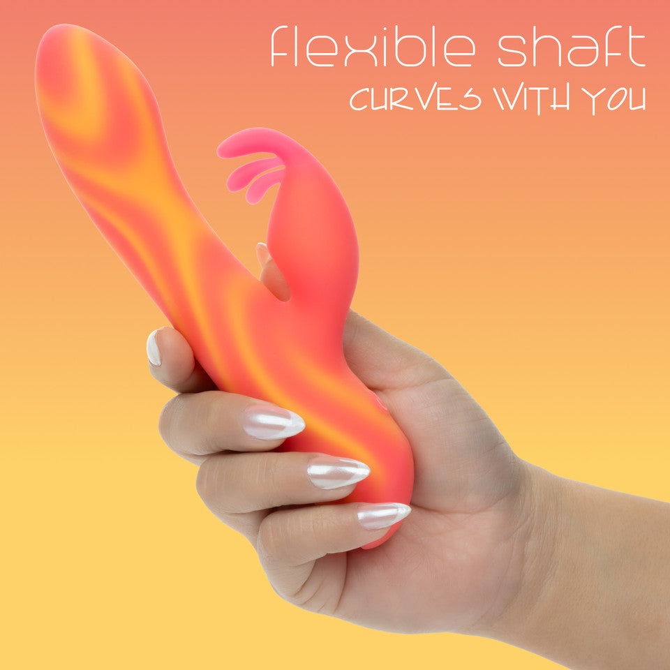 CalExotics - Endless Summer Moonlight Magic Rechargeable Rabbit Vibrator (Orange)
