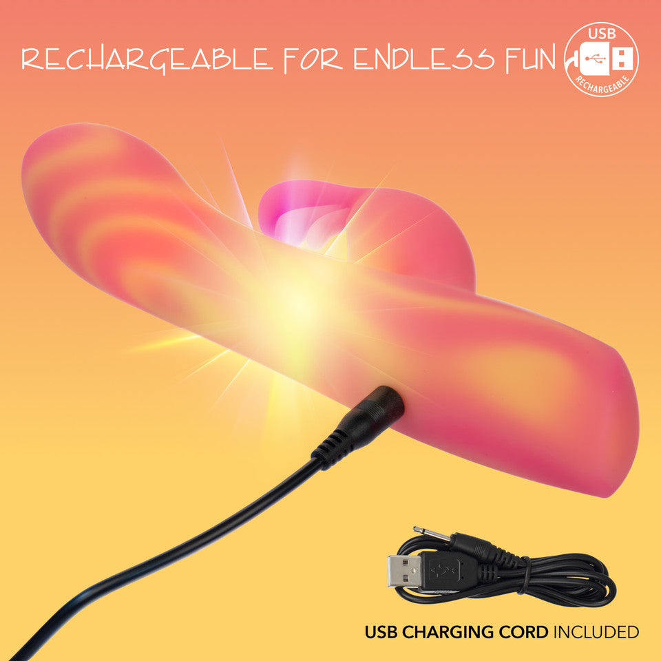CalExotics - Endless Summer Moonlight Magic Rechargeable Rabbit Vibrator (Orange)