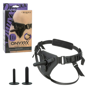 CalExotics - Onyxxx Peg & Play Silicone Pegging Kit (Black) - Black