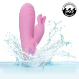 CalExotics - Aura Thrusting Bunny Dual-Action Vibrator (Pink) - Pink