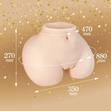 Seiraku Toys – Torso 3D Realistis Premium Gadis Elegan untuk Masturbasi (Beige)