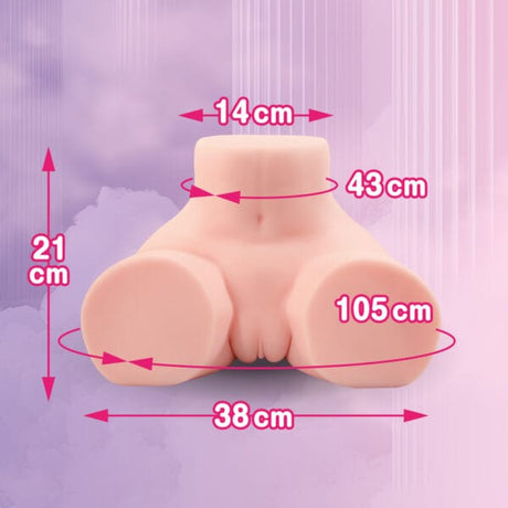 Seiraku Toys - Cherry Hyper Realistic 3D Torso Masturbator (Beige)