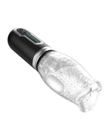 Secwell - Thrusting, Rotating & Vibrating Oral Masturbator (Black) - Black