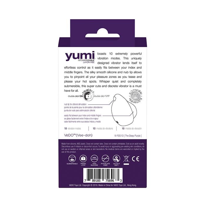 VeDO - Yumi Rechargeable Finger Vibrator (Purple) - Purple